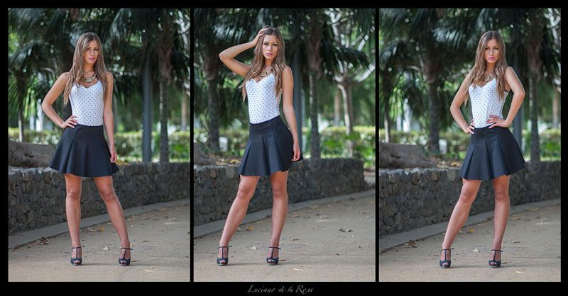 Modelo posando