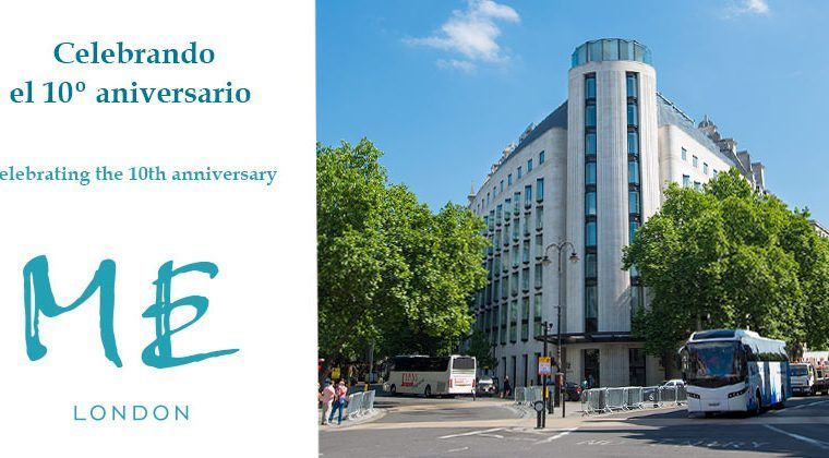 10 aniversario del Hotel Me London